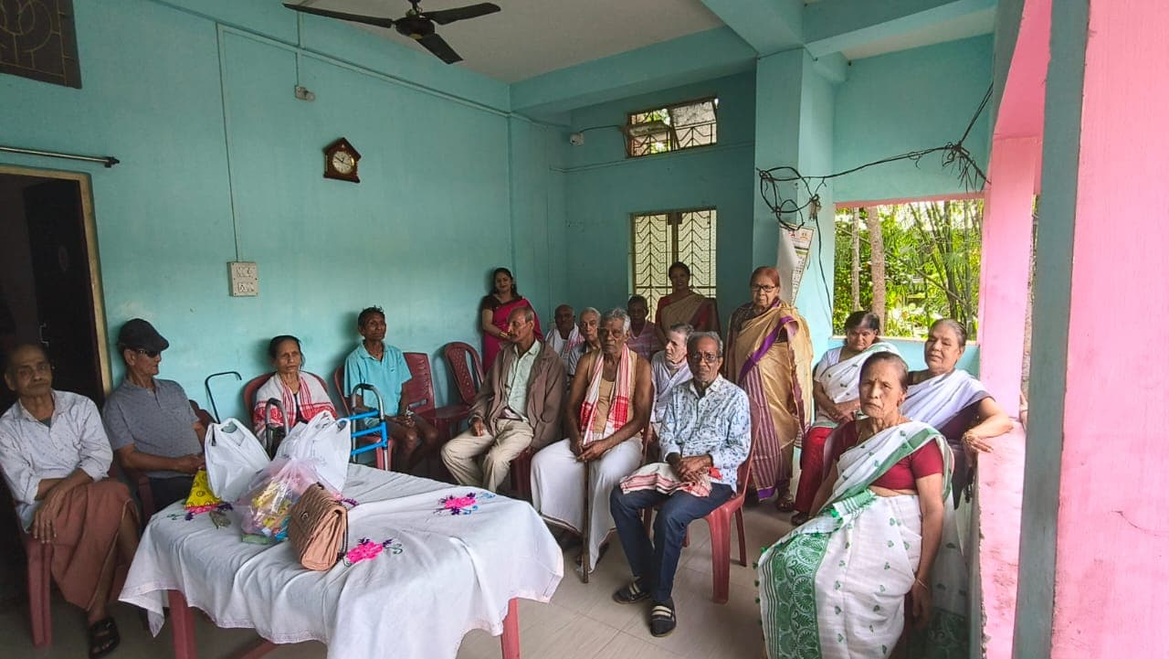 Visits and support at old age homes. Secondary Image